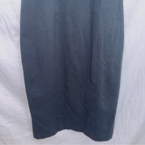 Cache Y2K Black Sleeveless A-line Midi Dress size 4 - Picture 4 of 5